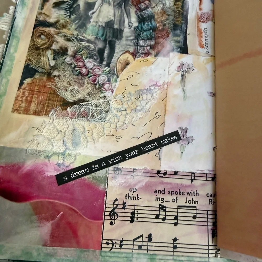Handmade Junk Journal Mixed Media 6 x 9 84 Pages